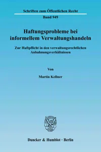 Haftungsprobleme bei informellem Verwaltungshandeln._cover