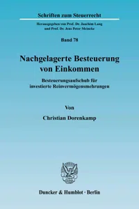 Nachgelagerte Besteuerung von Einkommen._cover