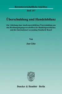 Überschuldung und Handelsbilanz._cover