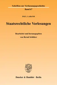 Staatsrechtliche Vorlesungen._cover