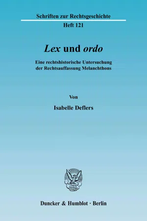 "Lex" und "ordo".