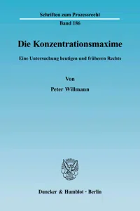 Die Konzentrationsmaxime._cover