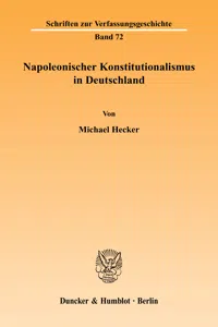 Napoleonischer Konstitutionalismus in Deutschland._cover