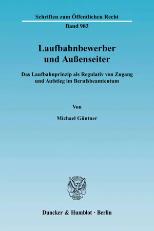 Laufbahnbewerber und Außenseiter.