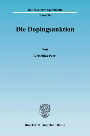 Die Dopingsanktion.