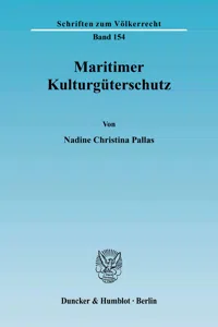 Maritimer Kulturgüterschutz._cover