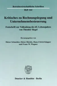 Kritisches zu Rechnungslegung und Unternehmensbesteuerung._cover