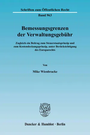 Bemessungsgrenzen der Verwaltungsgebühr.