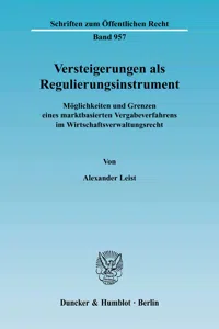 Versteigerungen als Regulierungsinstrument._cover