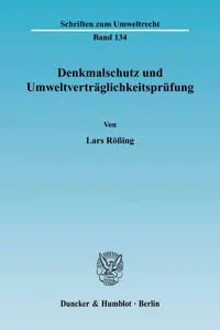 Denkmalschutz und Umweltverträglichkeitsprüfung._cover