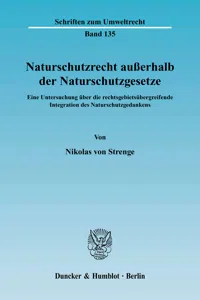 Naturschutzrecht außerhalb der Naturschutzgesetze._cover