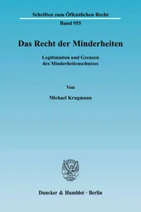 Das Recht der Minderheiten._cover