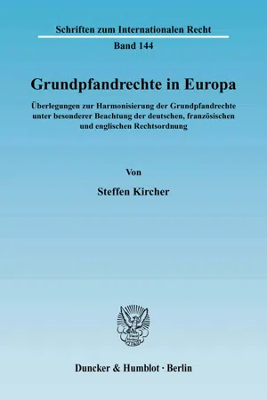 Grundpfandrechte in Europa.