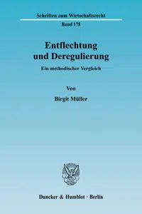 Entflechtung und Deregulierung._cover