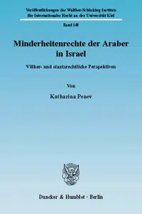 Minderheitenrechte der Araber in Israel._cover