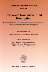 Corporate Governance und Korruption._cover