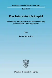 Das Internet-Glücksspiel._cover