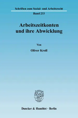 Arbeitszeitkonten und ihre Abwicklung.