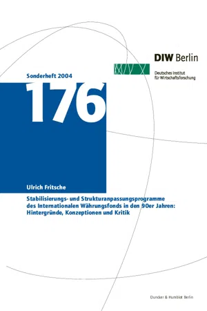 Stabilisierungs- und Strukturanpassungsprogramme des Internationalen Währungsfonds in den 90er Jahren: Hintergründe, Konzeptionen und Kritik.