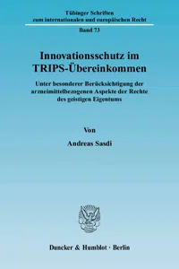 Innovationsschutz im TRIPS-Übereinkommen._cover