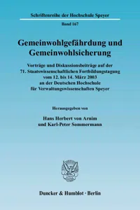 Gemeinwohlgefährdung und Gemeinwohlsicherung._cover