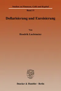 Dollarisierung und Euroisierung._cover