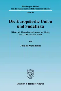 Die Europäische Union und Südafrika._cover