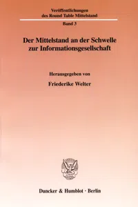 Der Mittelstand an der Schwelle zur Informationsgesellschaft._cover