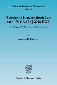 Befreiende Konzernabschlüsse nach US-GAA._cover