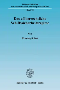 Das völkerrechtliche Schiffssicherheitsregime._cover