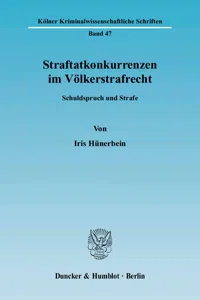 Straftatkonkurrenzen im Völkerstrafrecht._cover