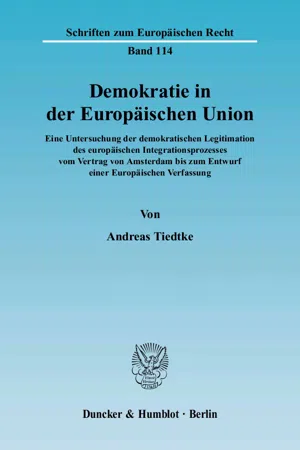 Demokratie in der Europäischen Union.