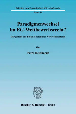 Paradigmenwechsel im EG-Wettbewerbsrecht?