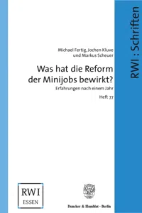 Was hat die Reform der Minijobs bewirkt?_cover