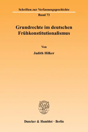 Grundrechte im deutschen Frühkonstitutionalismus.