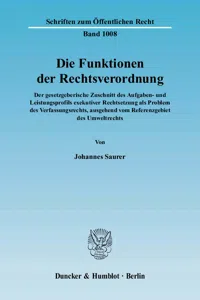 Die Funktionen der Rechtsverordnung._cover