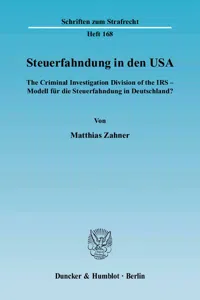 Steuerfahndung in den USA._cover