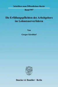 Die Erfüllungspflichten des Arbeitgebers im Lohnsteuerverfahren._cover