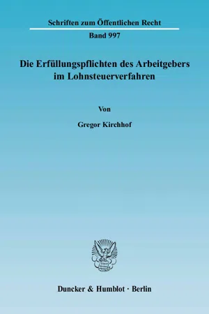 Die Erfüllungspflichten des Arbeitgebers im Lohnsteuerverfahren.