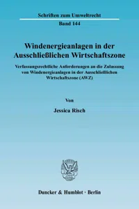 Windenergieanlagen in der Ausschließlichen Wirtschaftszone._cover