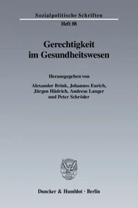 Gerechtigkeit im Gesundheitswesen._cover