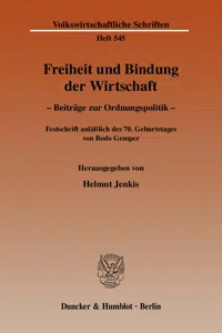 Freiheit und Bindung der Wirtschaft._cover