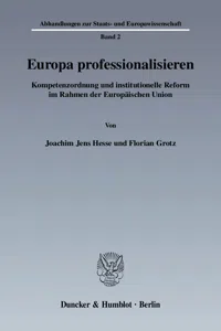 Europa professionalisieren._cover