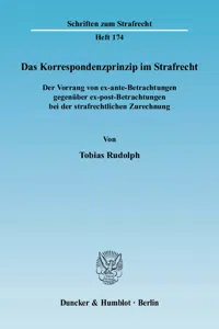 Das Korrespondenzprinzip im Strafrecht._cover