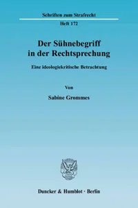 Der Sühnebegriff in der Rechtsprechung._cover