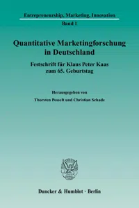 Quantitative Marketingforschung in Deutschland._cover