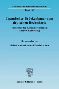 Japanischer Brückenbauer zum deutschen Rechtskreis._cover