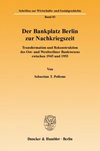 Der Bankplatz Berlin zur Nachkriegszeit._cover