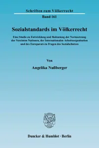 Sozialstandards im Völkerrecht._cover