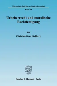 Urheberrecht und moralische Rechtfertigung._cover